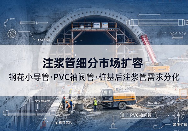 弥勒注浆管细分市场扩容，隧道钢花小导管、PVC 袖阀管、桩基后注浆管需求分化